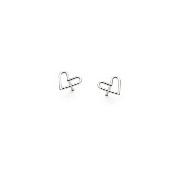 Boucles d'oreilles Coeur + Coeur - arloca