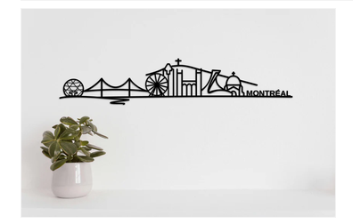Décoration murale Montréal Skyline Édition été 2026