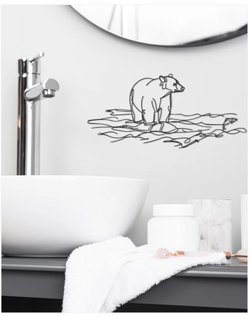 Décoration murale L'Ours à la pêche