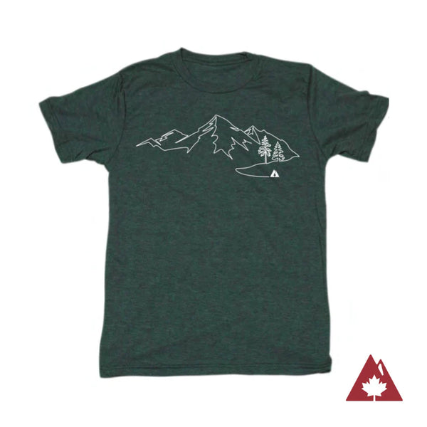 T-shirt Piste unique Vert
