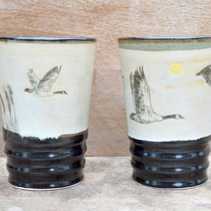 Verre à bière en céramique Outardes - arloca