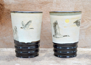 Verre à bière en céramique Outardes - arloca