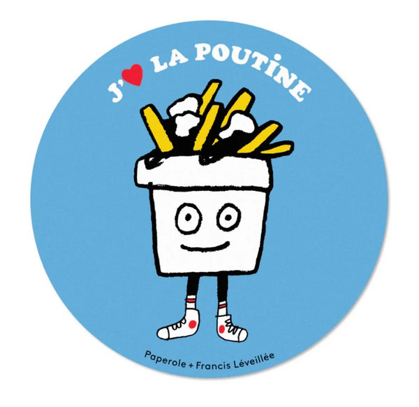 Autocollant Poutine