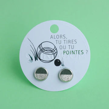 Boucles d'oreilles pétanque - arloca