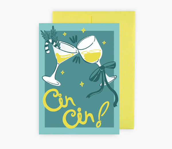 Carte de souhaits Cin Cin