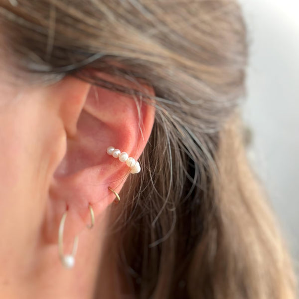 Manchette d'oreilles avec mini perles de 3 mm