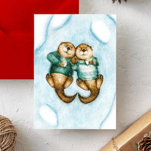 Carte de souhaits Matin Givré - arloca