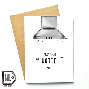 Carte de souhaits T'es ben hotte - arloca