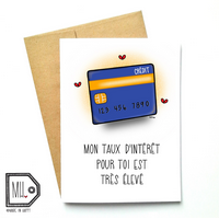 Carte de souhaits Taux d'intérêt - arloca