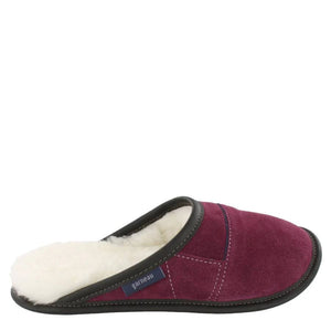 Pantoufle Tête de Mule prune pour femme, Garneau