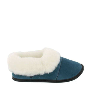 Pantoufles basses en mouton pour femme, La paresseuse aqua, Garneau