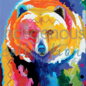 Carte de souhaits Le gros ours - arloca