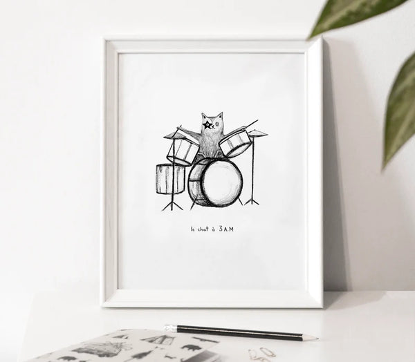 Affiche Le chat à 3 A.M.