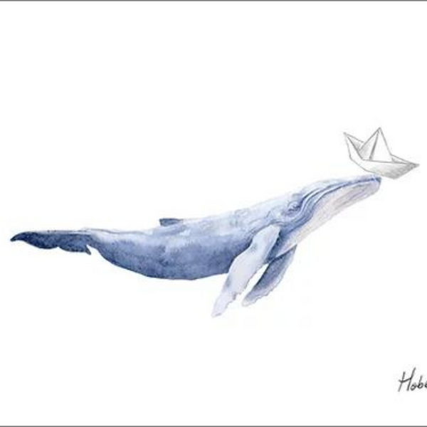 Affiche Baleine bleue 8'x10'
