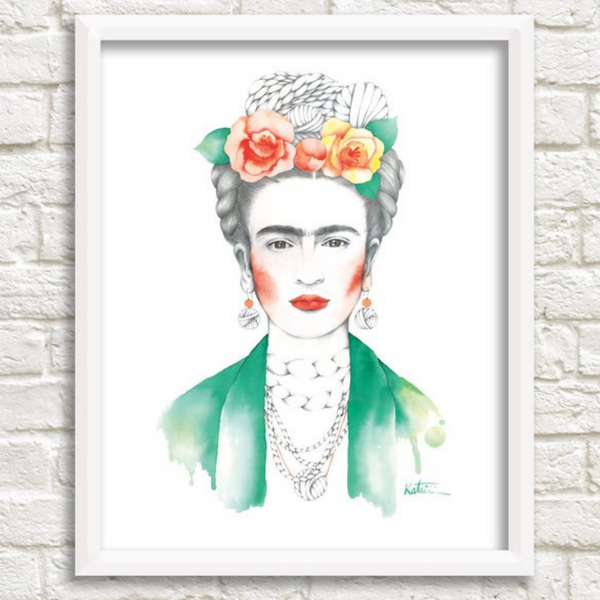 Frida Kahlo Poster 8"x10"