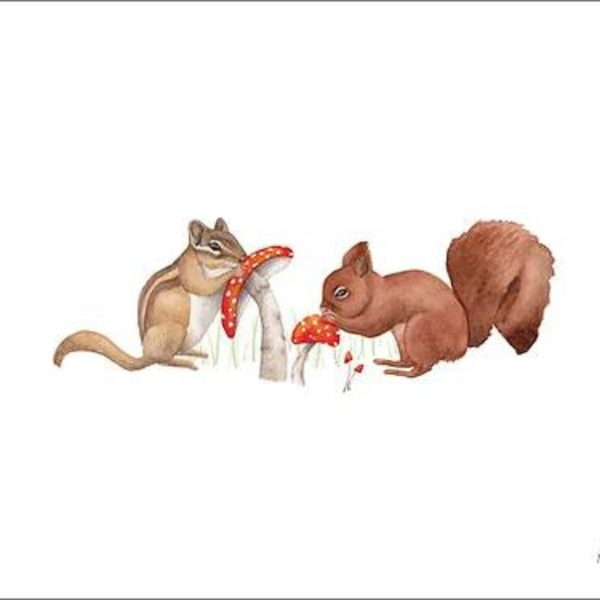 Affiche Les écureuils 8'x10'