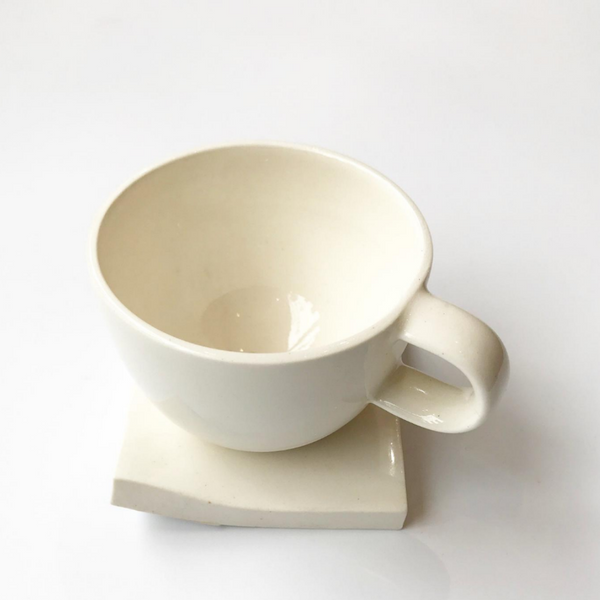 Espresso cup white saucer