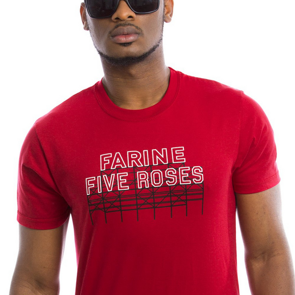 T-shirt Farine Five Rose rouge