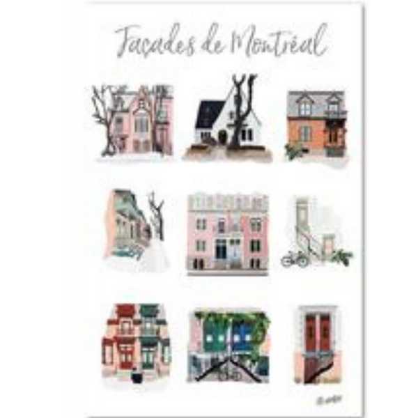 Carte postale Façades de Montréal