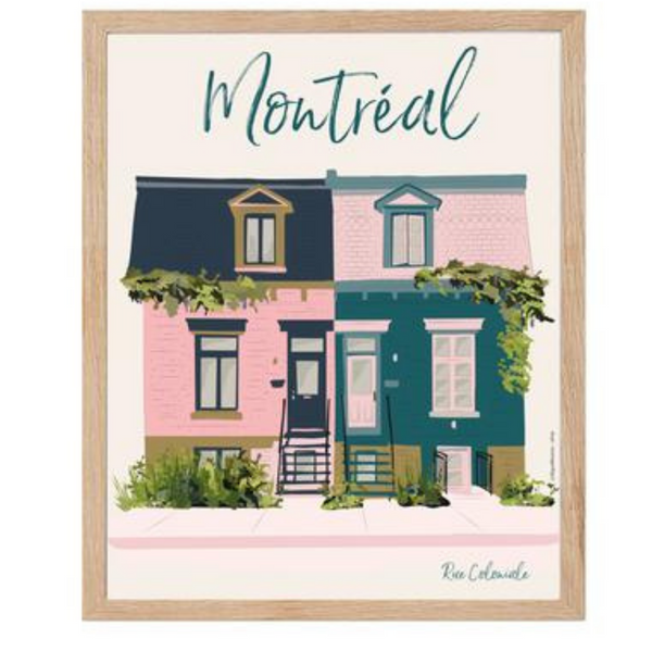 Affiche Montréal rue Coloniale