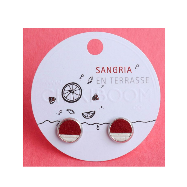 Boucles d'oreilles  MTL Sangria